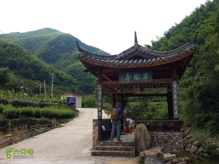 20150815东白山最经典环线从廖宅村上东白山有二条路，一条是水库上去，另一条是过桥沿坑上去。我们选择从左边上去。